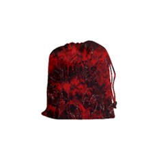 Red Abstract Drawstring Pouch (small) by Dazzleway