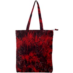 Red Abstract Double Zip Up Tote Bag by Dazzleway