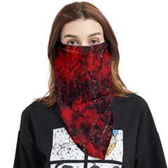 Red Abstract Face Covering Bandana (triangle)