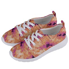 Yellow And Pink Abstract Women s Lightweight Sports Shoes by Dazzleway