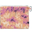 Yellow and pink abstract Canvas Cosmetic Bag (XXXL) View2