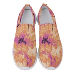 Yellow And Pink Abstract Women s Slip On Sneakers by Dazzleway