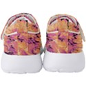 Yellow and pink abstract Men s Velcro Strap Shoes View4