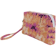 Yellow And Pink Abstract Wristlet Pouch Bag (small) by Dazzleway