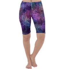 Multicolored Abstract Cropped Leggings  by Dazzleway