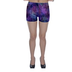 Multicolored Abstract Skinny Shorts by Dazzleway