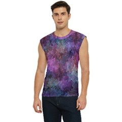 Multicolored Abstract Men s Raglan Cap Sleeve Tee