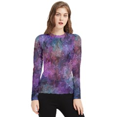 Multicolored Abstract Women s Long Sleeve Rash Guard