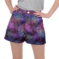 Multicolored Abstract Ripstop Shorts by Dazzleway