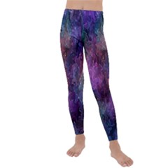 Multicolored Abstract Kids  Lightweight Velour Leggings by Dazzleway