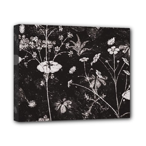 Dark Floral Artwork Canvas 10  X 8  (stretched)