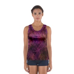 Red Melty Abstract Sport Tank Top  by Dazzleway