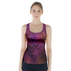 Red Melty Abstract Racer Back Sports Top by Dazzleway