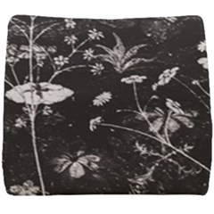 Dark Floral Artwork Seat Cushion