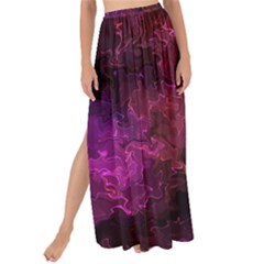 Red Melty Abstract Maxi Chiffon Tie-up Sarong by Dazzleway