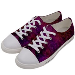 Red Melty Abstract Women s Low Top Canvas Sneakers by Dazzleway