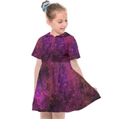 Red Melty Abstract Kids  Sailor Dress by Dazzleway