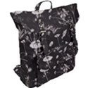 Dark Floral Artwork Buckle Up Backpack View2