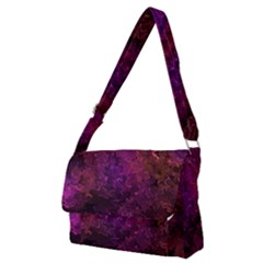 Red Melty Abstract Full Print Messenger Bag (m) by Dazzleway