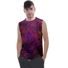 Red Melty Abstract Men s Regular Tank Top