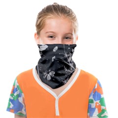 Dark Floral Artwork Face Covering Bandana (kids) by dflcprintsclothing