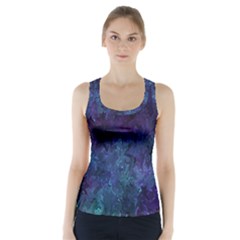 Glassy Melty Abstract Racer Back Sports Top by Dazzleway