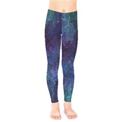 Glassy Melty Abstract Kids  Leggings by Dazzleway