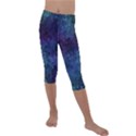 Glassy melty abstract Kids  Lightweight Velour Capri Leggings  View1