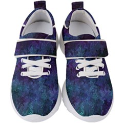 Glassy Melty Abstract Kids  Velcro Strap Shoes by Dazzleway