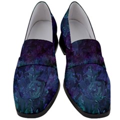 Glassy Melty Abstract Women s Chunky Heel Loafers by Dazzleway