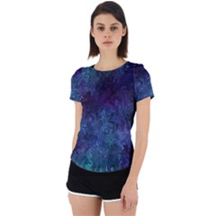 Glassy Melty Abstract Back Cut Out Sport Tee by Dazzleway