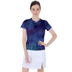 Glassy Melty Abstract Women s Sports Top by Dazzleway