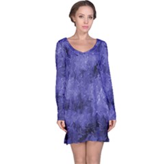 Lilac Abstract Long Sleeve Nightdress by Dazzleway