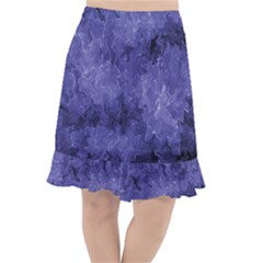 Lilac Abstract Fishtail Chiffon Skirt by Dazzleway