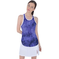 Lilac Abstract Racer Back Mesh Tank Top by Dazzleway