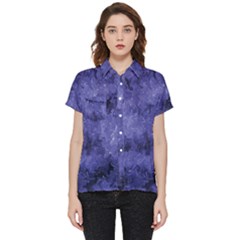 Lilac Abstract Short Sleeve Pocket Shirt