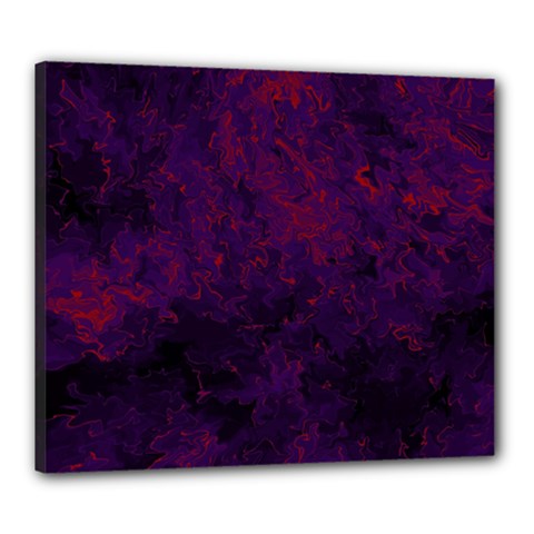 Red And Purple Abstract Canvas 24  X 20  (stretched) by Dazzleway