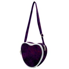 Red And Purple Abstract Heart Shoulder Bag by Dazzleway