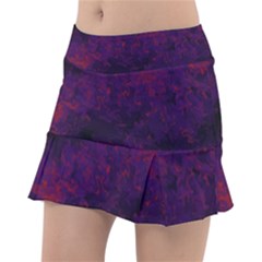 Red And Purple Abstract Tennis Skorts by Dazzleway