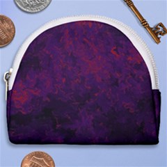 Red And Purple Abstract Horseshoe Style Canvas Pouch by Dazzleway