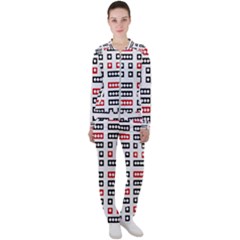 Geometric Sequence Print Pattern Design Casual Jacket And Pants Set