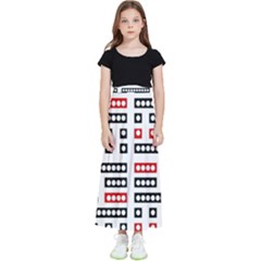 Geometric Sequence Print Pattern Design Kids  Skirt