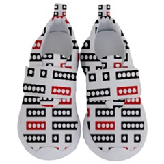 Geometric Sequence Print Pattern Design Kids  Velcro No Lace Shoes by dflcprintsclothing