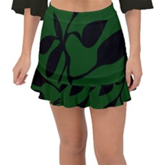 Graphic Arts  Fishtail Mini Chiffon Skirt