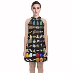 Glitch Glitchen Misc One Velvet Halter Neckline Dress  by WetdryvacsLair