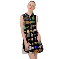 Glitch Glitchen Misc One Sleeveless Shirt Dress by WetdryvacsLair