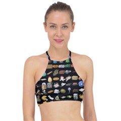 Glitch Glitchen Misc One Racer Front Bikini Top by WetdryvacsLair