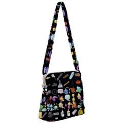 Glitch Glitchen Misc Two Zipper Messenger Bag by WetdryvacsLair