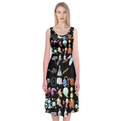 Glitch Glitchen Misc Two Midi Sleeveless Dress by WetdryvacsLair