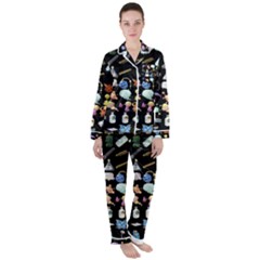 Glitch Glitchen Misc Two Satin Long Sleeve Pajamas Set by WetdryvacsLair